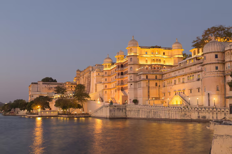 Udaipur lake and heritage city